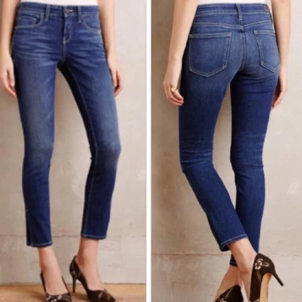 Anthropologie Pilcro and the Letterpress Stet Slim Straight Jeans Mid Rise 27